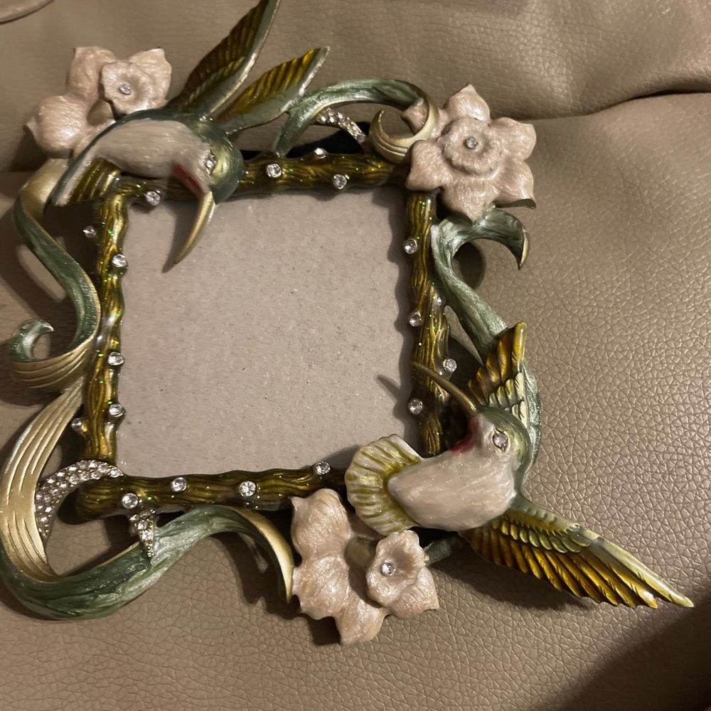 Decorative Bird and Flower Photo Frame